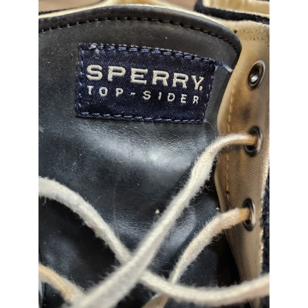 Sperry Top Sider Bahama Chukka Mens Boat Shoes Size 10 Blue Leather Suede Casual